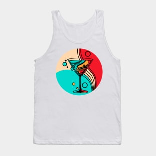 Martini glass with cocktail Tank Top